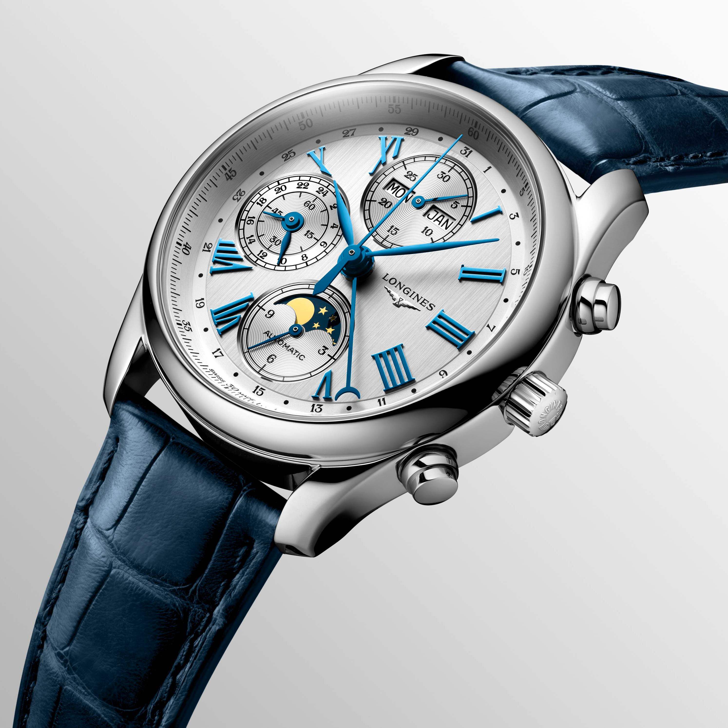 Longines blue sales moonphase